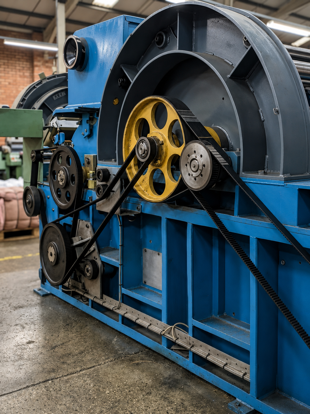 Industrial timing belt machine