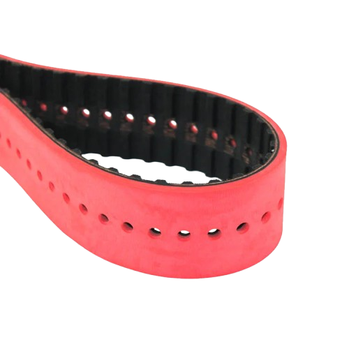 Vacuum pull down timing belt