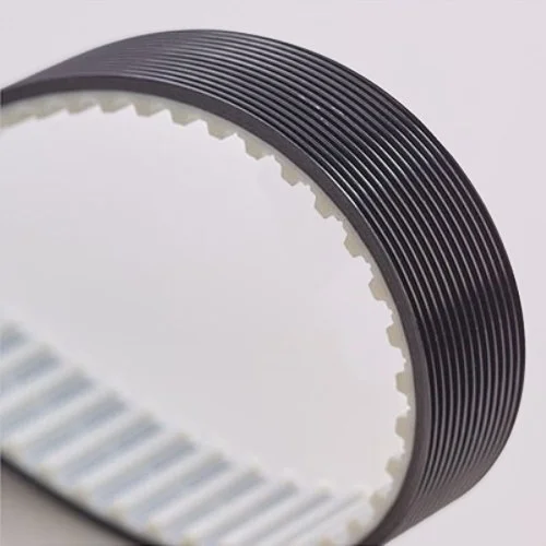 PVC longitudinal grooves black timing belt